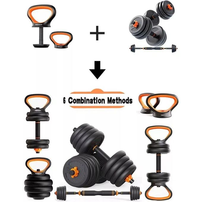50Kg 6-in-1 Multifunctional Adjustable Weights Set