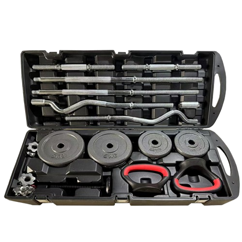 58KG Barbell & Dumbbell Set + BMI Smart Digital Weight Scale