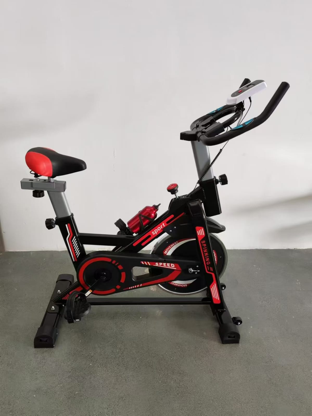 50KG Barbell & Dumbbell Set + Heavy-Duty Exercise Spinning Bike